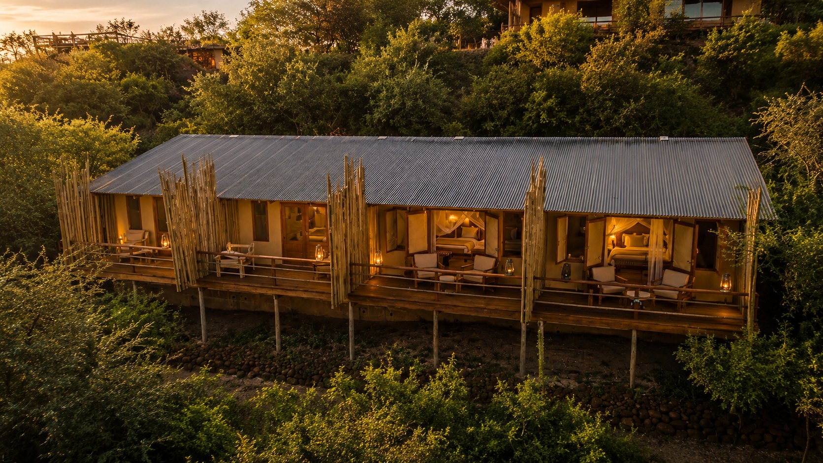 Private lodge exterior